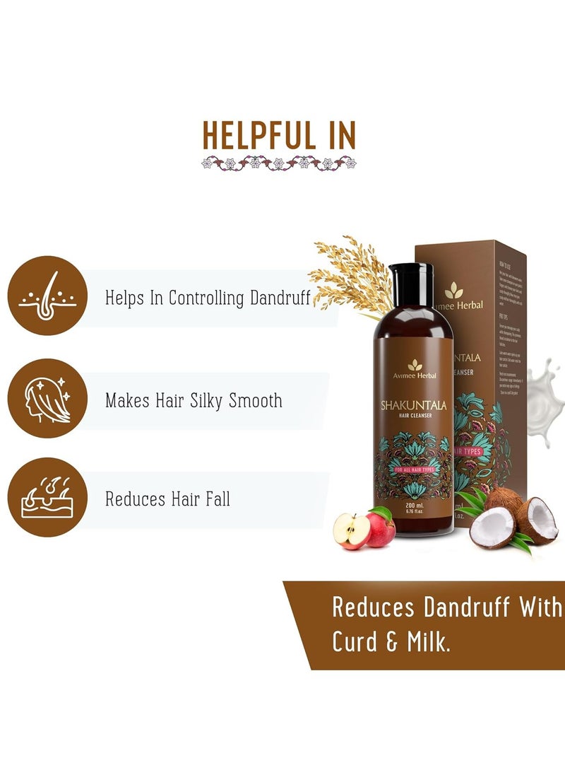 AVIMEE HERBAL - Hair Fall Kit - Keshpallav Hair Oil (100ml) , Shakuntala Hair Cleanser (200ml) and Hairtone PV1 Scalp Spray (100ml) - Hair Nourishment and Care Combo - Image 1