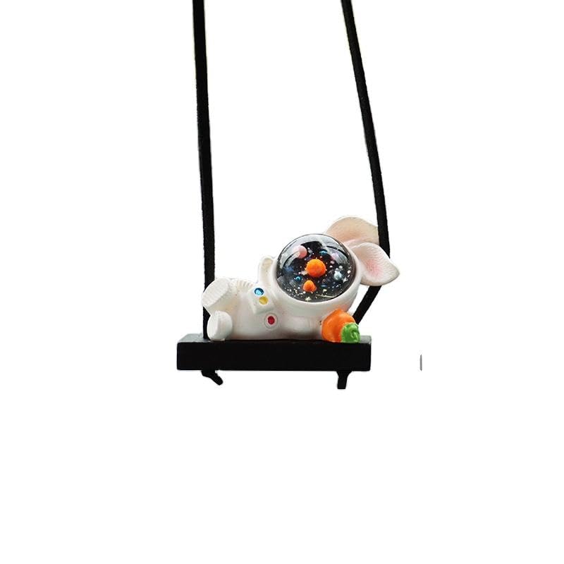 YOURKARTS.COM Cartoon Hanging Ashtronaut Ornament for Car – Rearview Mirror Pendant Swing Toy | Cute Dashboard Decoration for Car, Home, Office or Garden | Fun Decorative Gift Item - Image 3