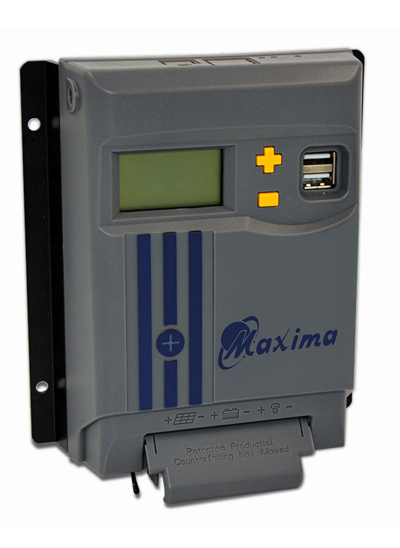 Maxima Solar Maxima 20A MPPT Solar Charge Controller | Supports 12V/24V Battery Systems | Built-In Current Protection | LCD Display for Real-Time System Monitoring | High-Efficiency MPPT Technology. 