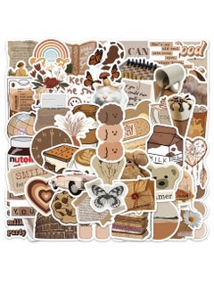 60 Brown Stickers
