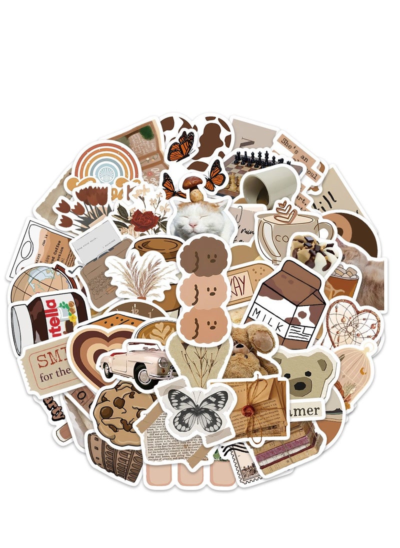In Air - 60 Brown Stickers - Image 1