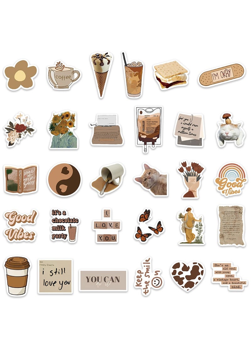 In Air - 60 Brown Stickers - Image 1