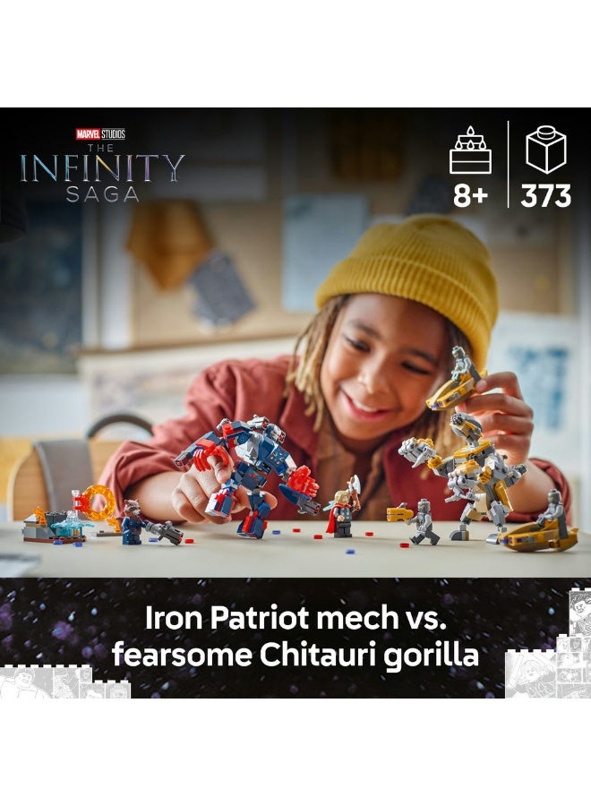 Lego Marvel Super Heroes Avengers: Endgame Thor vs. Chitauri 76322 (373) Pieces - Image 3