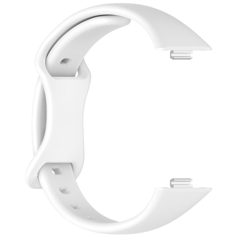 erorex For Huawei Watch Fit4 / Fit4 Pro / Fit3 Slim Butterfly Buckle Silicone Watch Band(White) - Image 4