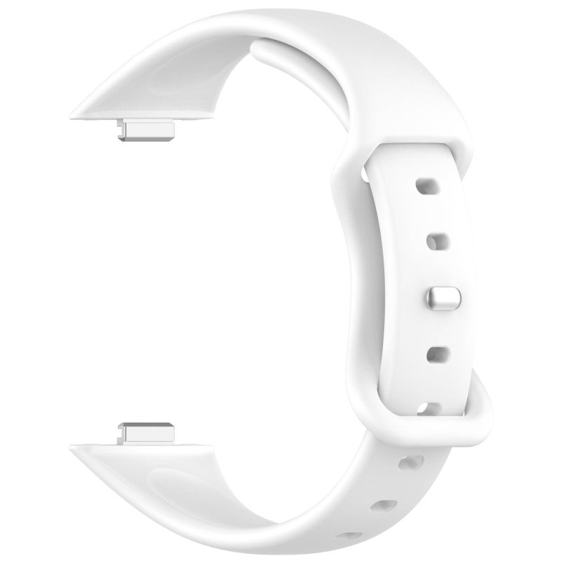 erorex For Huawei Watch Fit4 / Fit4 Pro / Fit3 Slim Butterfly Buckle Silicone Watch Band(White) - Image 3