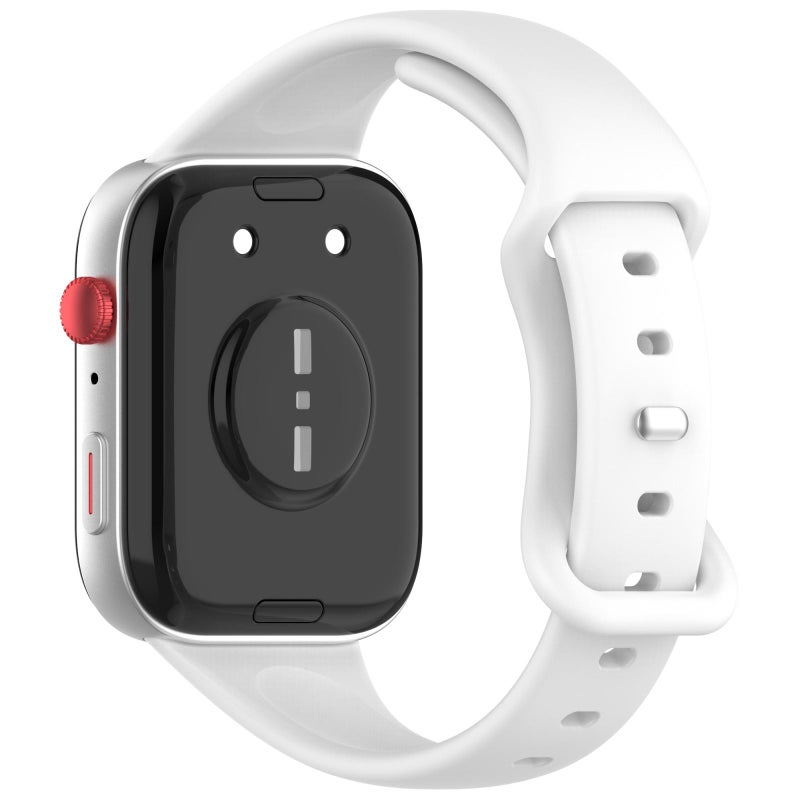 erorex For Huawei Watch Fit4 / Fit4 Pro / Fit3 Slim Butterfly Buckle Silicone Watch Band(White) - Image 2