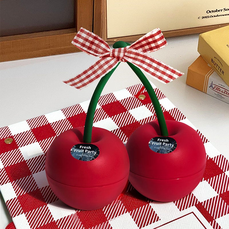 Cherry Fruit Scented Car Air Freshener Solid Home Decorative Fragrance for Toilet & Bedroom - Image 1