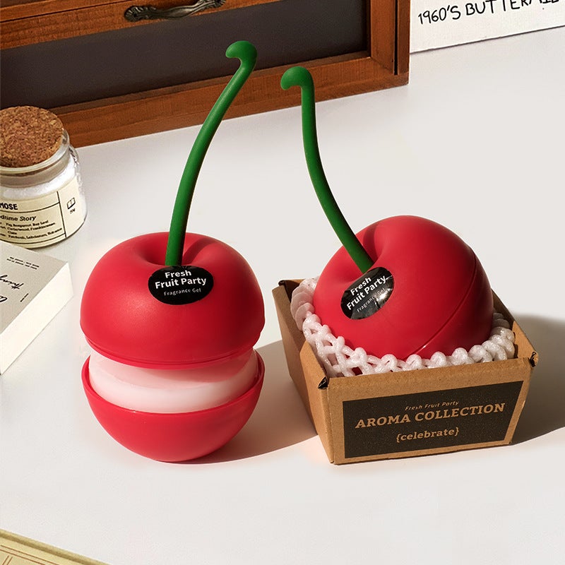 Cherry Fruit Scented Car Air Freshener Solid Home Decorative Fragrance for Toilet & Bedroom - Image 3