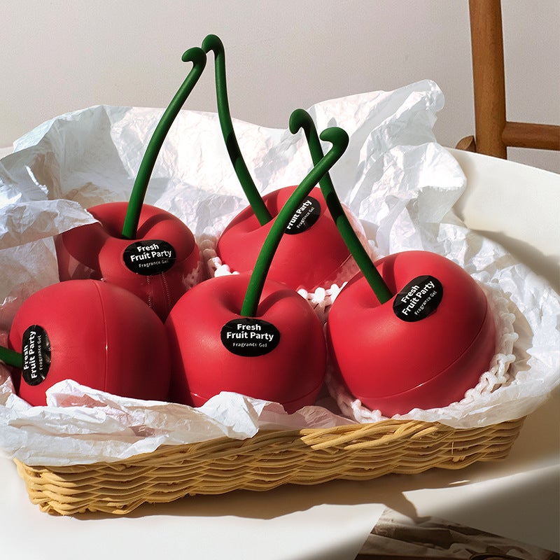 Cherry Fruit Scented Car Air Freshener Solid Home Decorative Fragrance for Toilet & Bedroom - Image 4