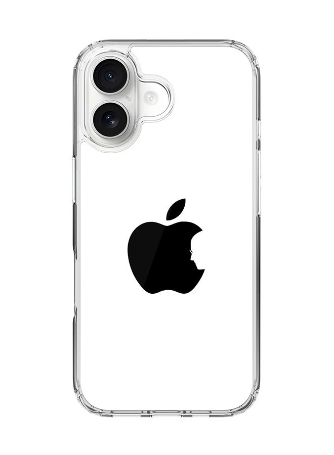 Stylizedd Classic Clear MagSafe Case for iPhone 17 , Hybrid Soft Case Flexible Edges Anti Drop TPU PC Gel Thin Transparent Cover [ Designed for iPhone 17 ] - Steve's Apple - White