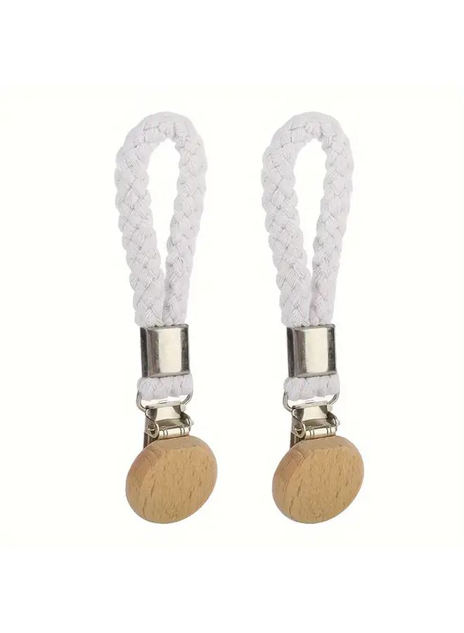 2 Pack Apricot Towel Clips Stainless Steel No Drill Wall Mounted Heavy Duty Suction Cup Adhesive Screw Mountable - Image 5