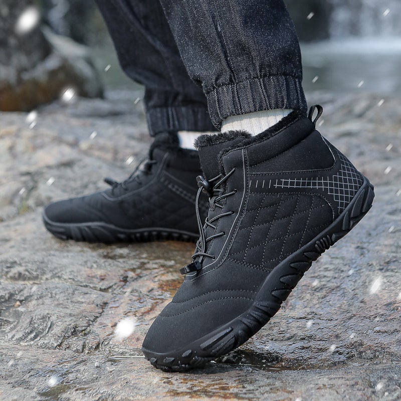 Men'S And Women'S Shoes, Winter Large Cotton Shoes, Warm And Velvet Thickened Outdoor Shoes, Non-Slip, Cold-Resistant And Wear-Resistant Mountaineering Sports Shoes - Image 5