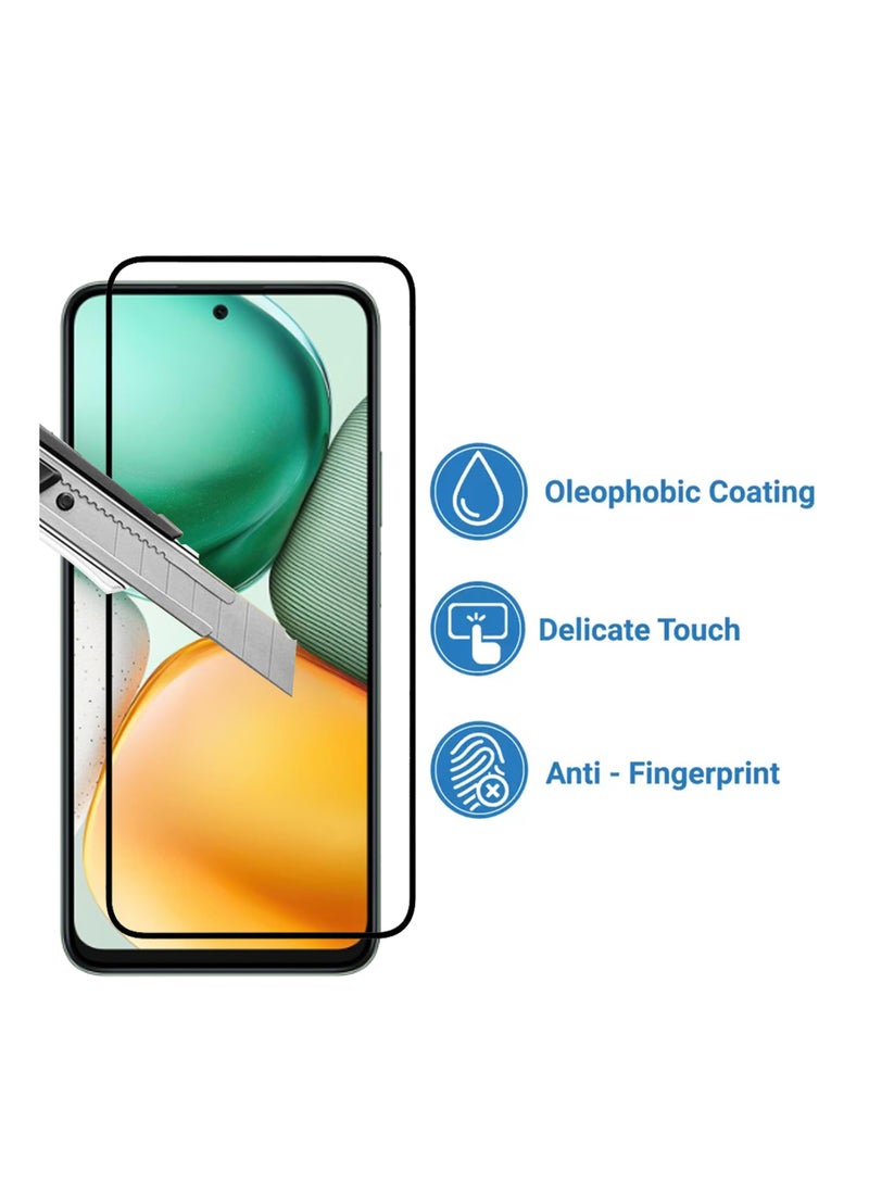 For Honor X7C Screen Protector – Edge to Edge Tempered Glass Screen Protector, High Transparency, Delicate Touch, Anti-Explosion, Smooth Arc Edges, Easy Installation - Image 3