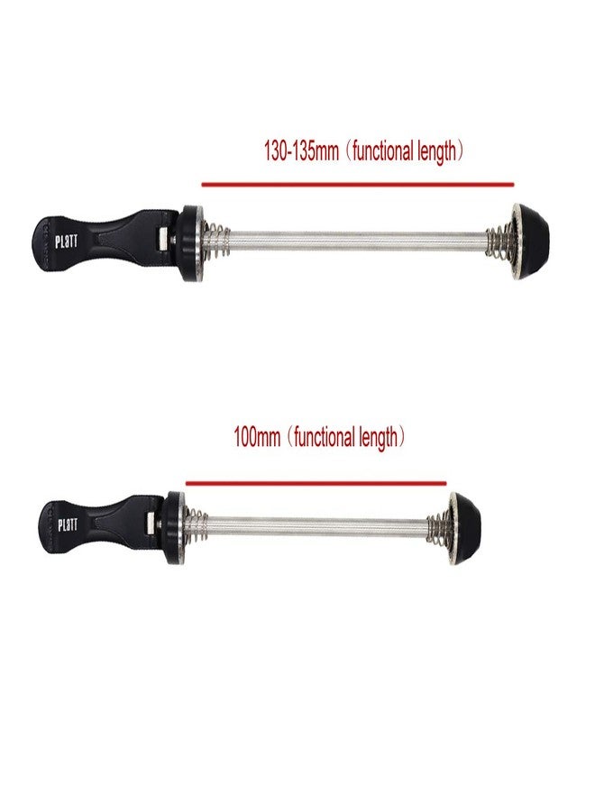 PLATT Bike Quick Release Skewers MTB Wheel Hub Skewers Front and Rear Axle Fit for Road Bike,Mountain Bike, BMX (Black,1Pair) - Image 5