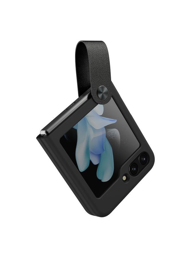 Nillkin Case For Samsung Galaxy Z Flip5 Skin Feel Liquid Silicone Phone Case With Finger Strap - Image 4