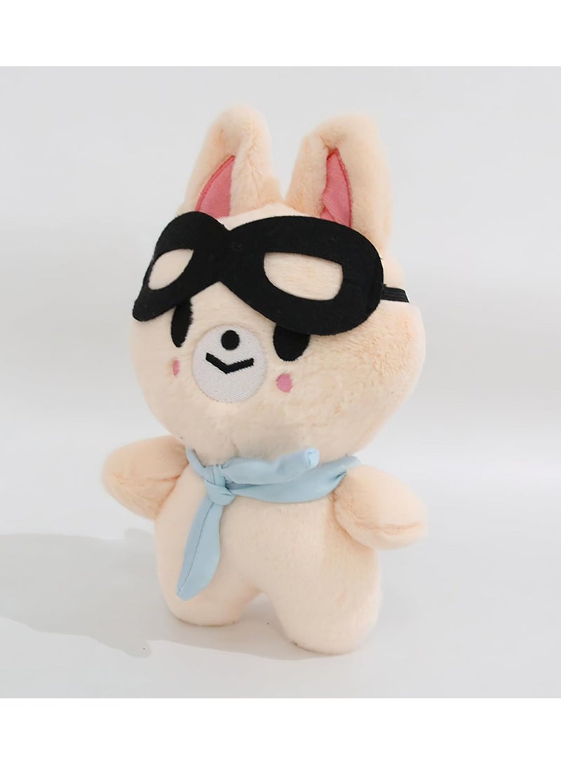 Loquat Stray Kids Pilot Plush Toy Kpop Skzoo Toy Fan Meeting Doll with Aviator Sunglasses SKZ Plush Animal Doll with Beanie 3.9 Inches - Image 2