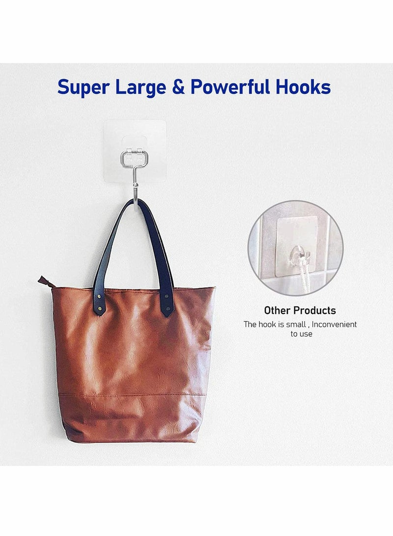 Excefore 8 Pcs Waterproof And Rustproof Wall Hooks For Hanging Heavy Duty For Kitchen Bathroom Home And Office  - Image 3