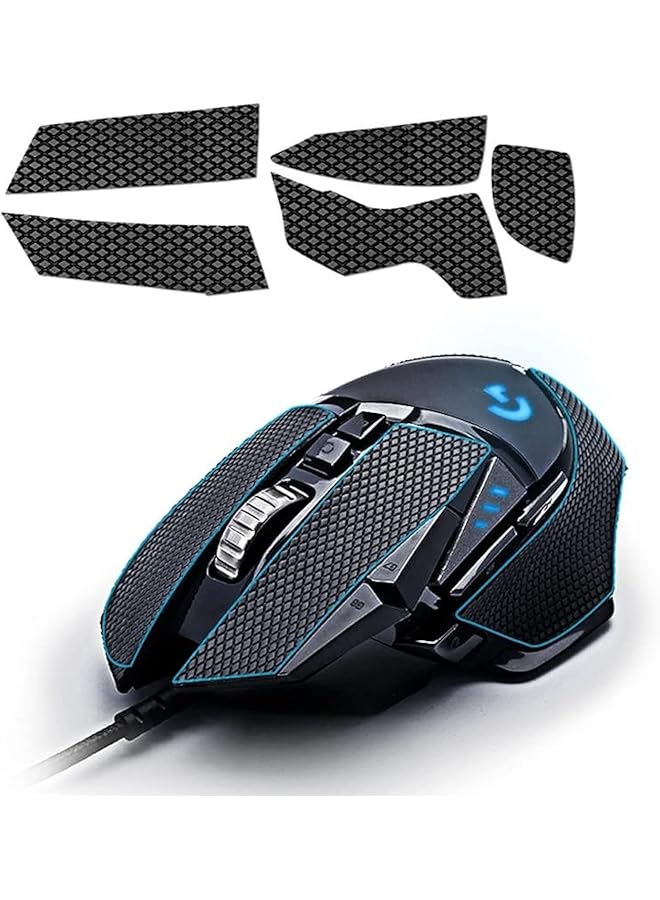 erorex [Grip Upgrade]Anti Slip Grip Tape Compatible With Logitech G502 Wired G502 Hero G502 Wireless Gaming Mouse Skins Sweat Resistant Cut To Fit Easy To Apply Professional Mice Upgrade 1 Model B Black - Image 1