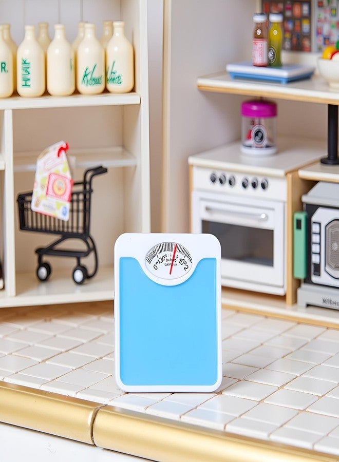 Jowxsx 1Pc Blue 1/12 Miniature Weight Scale Dollhouse Decoration Accessories, DIY Doll House Kit - Image 4