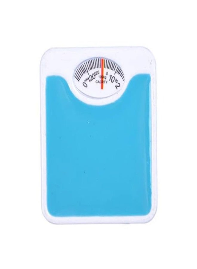 Jowxsx 1Pc Blue 1/12 Miniature Weight Scale Dollhouse Decoration Accessories, DIY Doll House Kit - Image 1