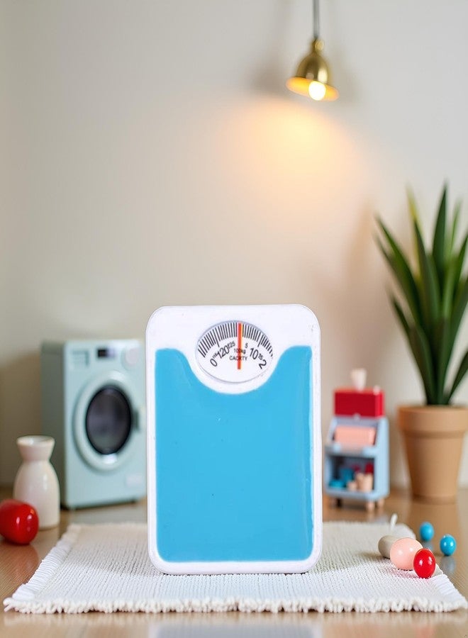Jowxsx 1Pc Blue 1/12 Miniature Weight Scale Dollhouse Decoration Accessories, DIY Doll House Kit - Image 5
