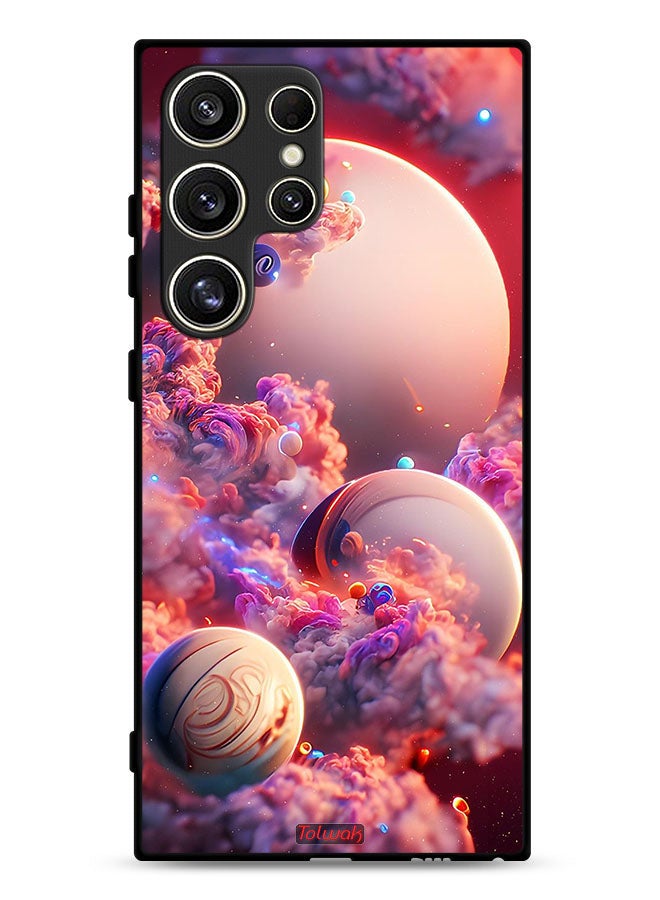 Tolwak Samsung Galaxy S24 Ultra 5G Protective Case Cover Clouds Abstract Art - Image 1