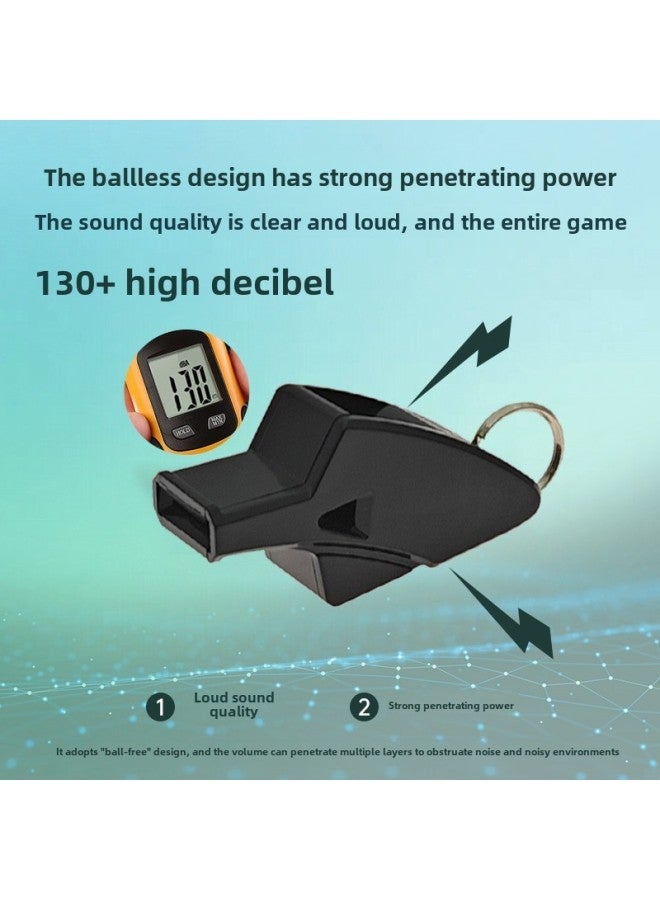 Generic Whistle Dolphin Referee Special Outdoor Training Treble Life-saving Survival Basketball Physical Education Teacher Professional Whistle-Color:Black Black - Image 3