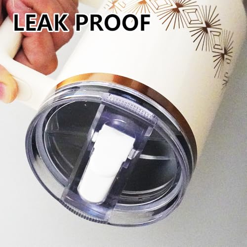 Dreamfocus 30 oz Leak Proof Flip Straw Lid Replacement for Stanley 30 oz Quencher H2.0 and ProTour Tumbler - Image 3