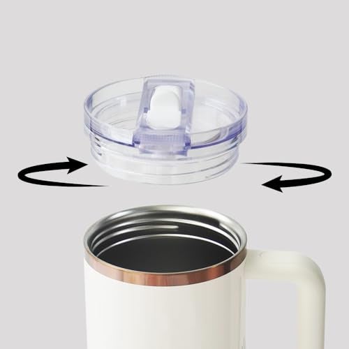 Dreamfocus 30 oz Leak Proof Flip Straw Lid Replacement for Stanley 30 oz Quencher H2.0 and ProTour Tumbler - Image 4
