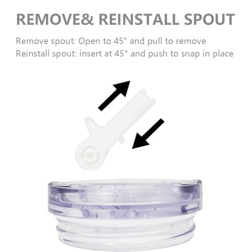 Dreamfocus 30 oz Leak Proof Flip Straw Lid Replacement for Stanley 30 oz Quencher H2.0 and ProTour Tumbler - Image 5