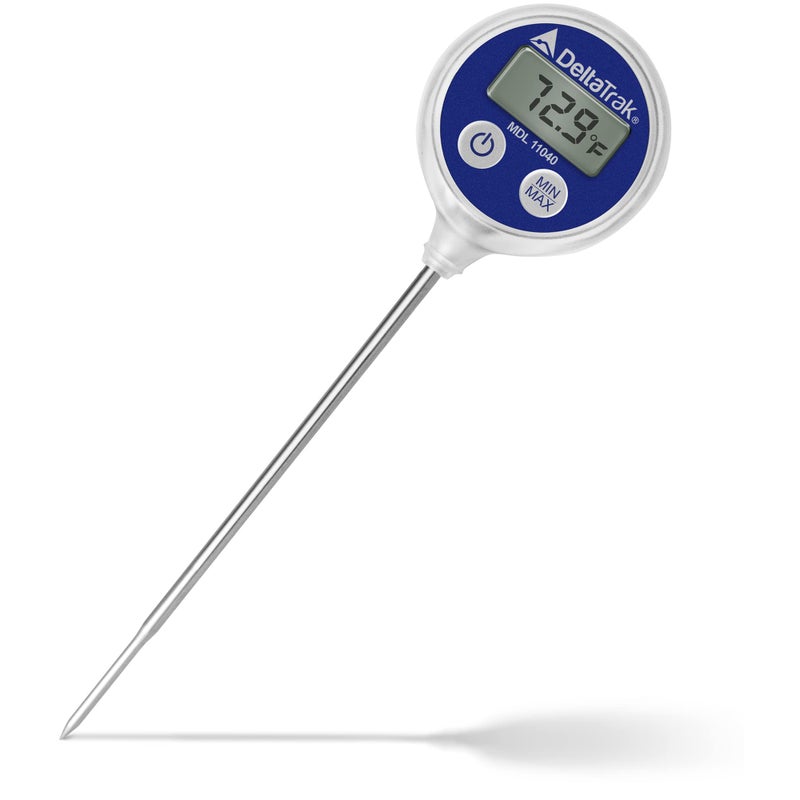 DeltaTrak 11040 Professional Digital Meat Themometer Waterproof for Kitchen Food Cooking Grill BBQ Smoker Candy Coffee Blue