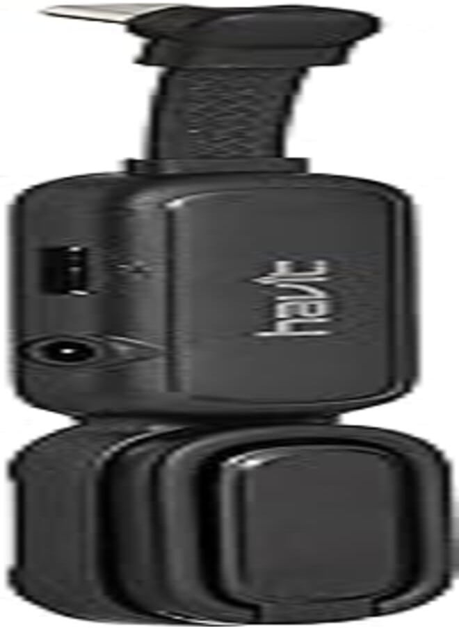 havit Havit hv-cb6000 type-c adaptor,type-c male to 3.5mm audio female and usb-c female with ring work as stand,black, 11 cms 