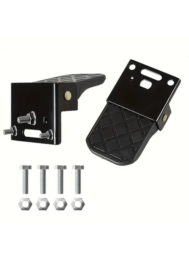 2pcs Universal Foldable Anti Slip ATV Foot Pedals For Sport Utility Vehicles Motorcycles Electric Bikes - Image 5
