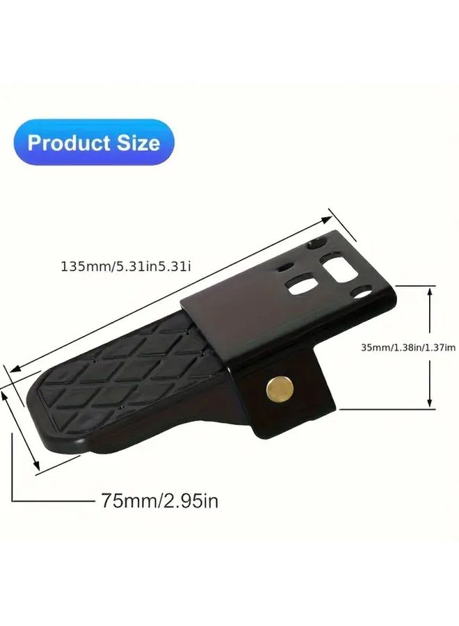 2pcs Universal Foldable Anti Slip ATV Foot Pedals For Sport Utility Vehicles Motorcycles Electric Bikes - Image 2