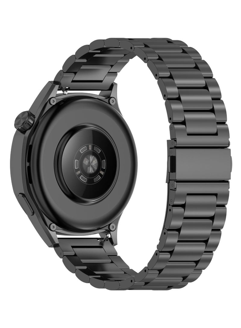 Anmi Stainless Steel Band Compatible with Huawei Watch GT5/GT5 Pro 46mm 2024, 22mm Stainless Steel Metal Strap for Huawei Watch GT4/GT4 Pro/Watch 4/4 Pro, Business Style for Men Women - Image 3