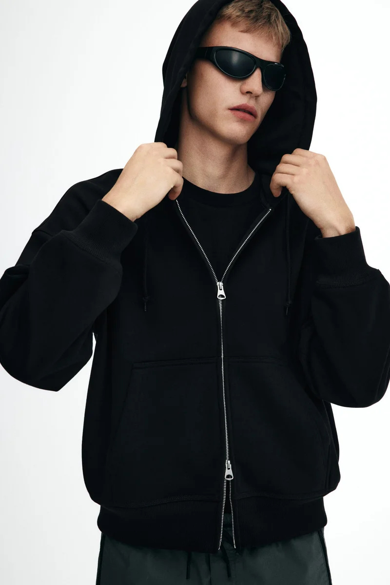 H&M Oversized Fit Zip-through hoodie