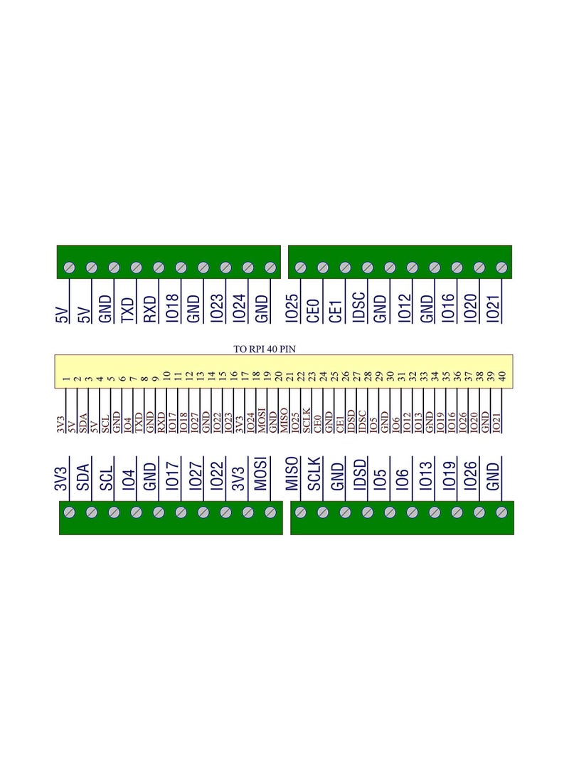 Generic - Ultra Small RPi GPIO Terminal Block Breakout Board Module for Raspberry Pi - Image 1