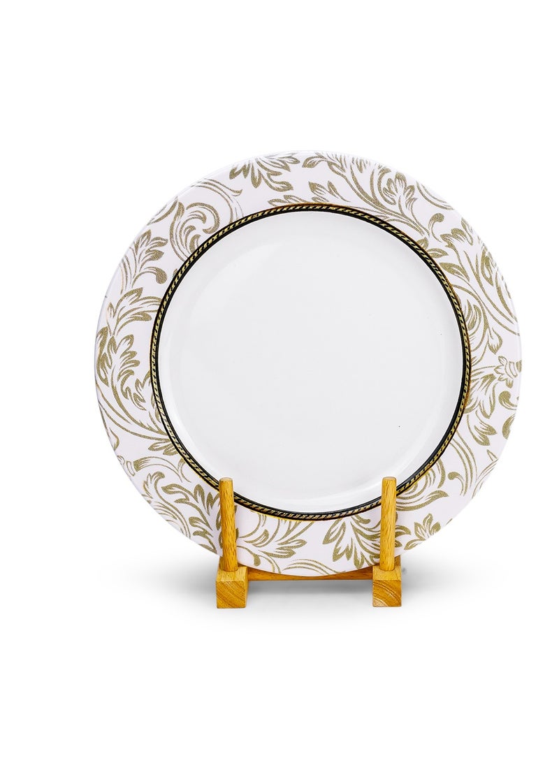 EDESSA Edessa Ceramic Elana 27Cm Round Dinner Plate, White (Set of 1)  - Image 2