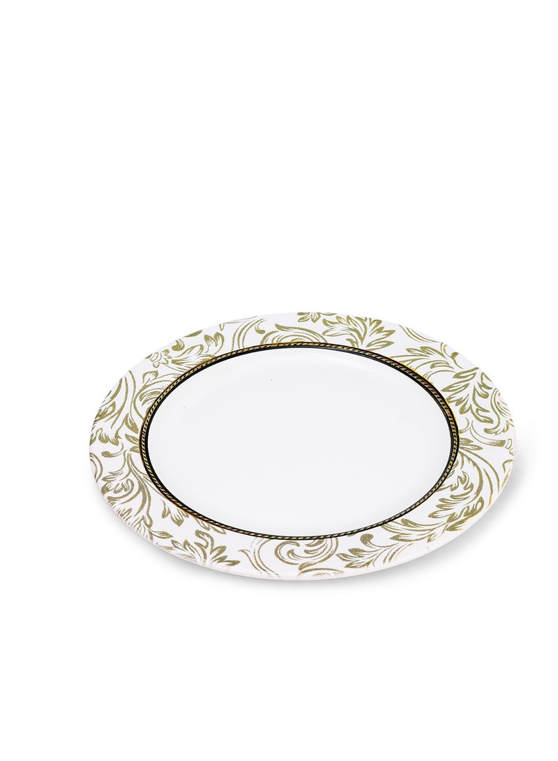EDESSA Edessa Ceramic Elana 27Cm Round Dinner Plate, White (Set of 1)  - Image 3