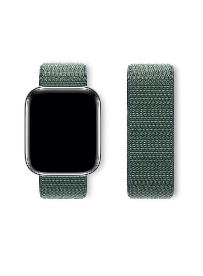 WAEKIL Breathable Nylon Loop Sport Band for Apple Watch 42mm/44mm/45mm/46mm/49mm – Adjustable Lightweight Strap Compatible with iWatch Ultra 2, SE, Series 10/9/8/7, Sweatproof Replacement Band for Men u0026 Women (Sage) - Image 3