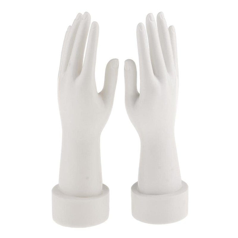 Loop Group Loop Female Mannequin Hand for Gloves Jewelry Watch Rings Bracelet Display | Display Stand for Organizing Accessories (White) - Image 1