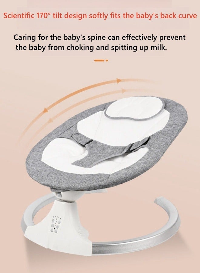 XiuWoo Multifunctional Baby Rocking Chair Soothing Chair Coaxing Device Newborn Baby Cradle Rocking Chair, Electric Rocking Chair - Image 5