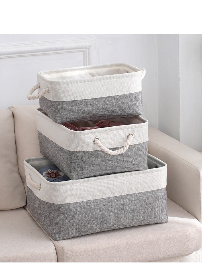 Home Fabric Storage Bin with Drawstring Closure and 2 Bold Handles, Collapsible Large Canvas Storage Baskets for Organizing Shelf Nursery Home Closet - pzsku/ZE5838D95405A7316C151Z/45/_/1720774825/d40d42f7-f701-45e3-92fc-5a20e0354c35