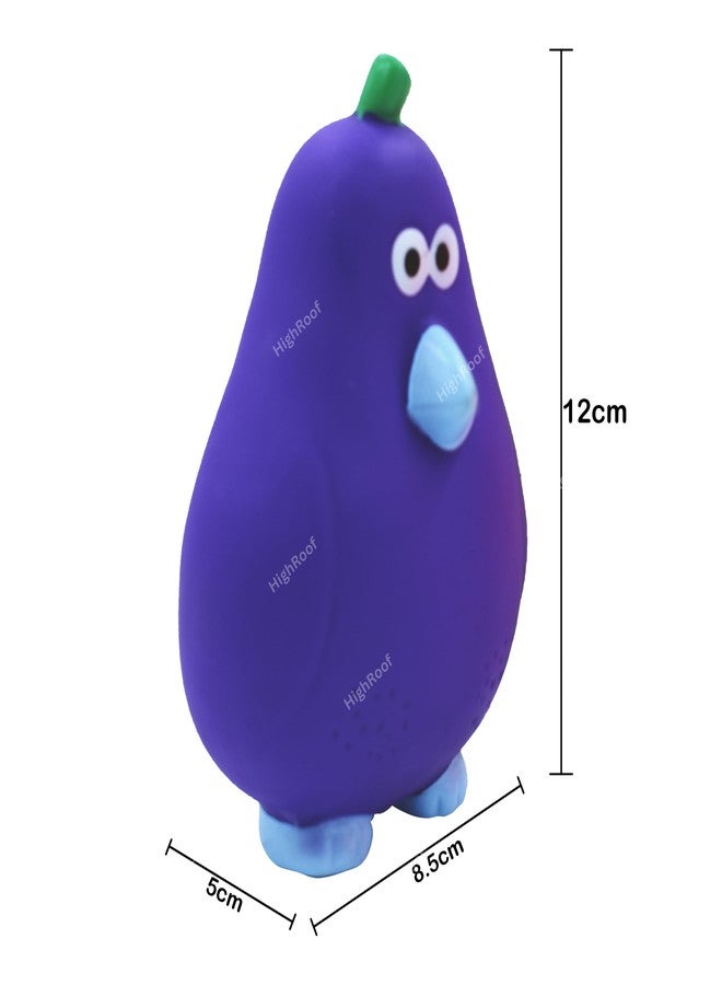 HighRoof Squzzey Pear Shaped Bath Toys Squeaky Floating Fruit Pear Chu Chu Toys for Delightful Toddler Bathing Toys (Pack of 3pc) - Image 4