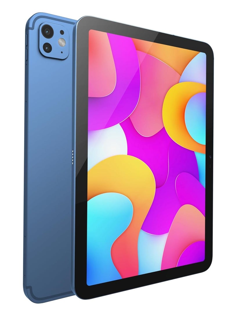 Oteeto - OTEETO TAB 15 Tablet/10.1 Inch/4G SIM/iOS Style Operating System/5G Dual SIM/Octa Core Processor/Included Flip Cover&Keyboard/8GB RAM + 512 GB ROM/Android 13/6000 mAh/8MP Front+13 MP Rear (Blue) - Image 1