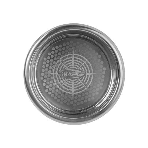 IKAPE 58mm Espresso Filter Basket, 22g High Precision Extraction Portafilter Basket, Fits for 58mm Coffee Machines(Honeycomb) - Image 1