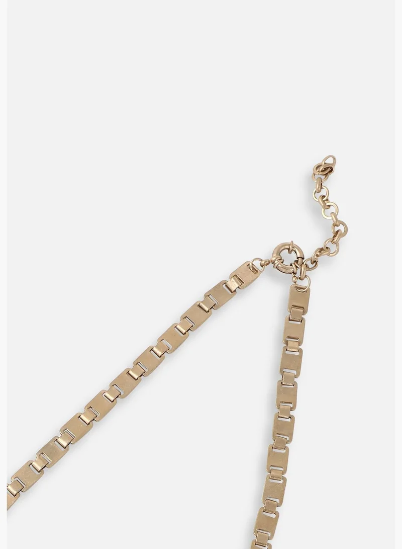 SOHI Silver Plated Designer Stone Party Necklace For Women