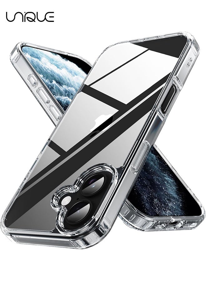 Unique Compatible with iPhone 17 Case - Ultra-Thin Transparent Hard PC and Soft TPU Cover - with Shockproof Bumper and Anti-Scratch Back - Clear - Image 1