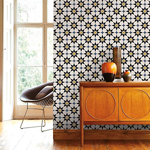Tempaper Moroccan Spice Soleil Removable Peel and Stick Wallpaper, 20.5 in X 16.5 ft, Made in the USA - Image 4