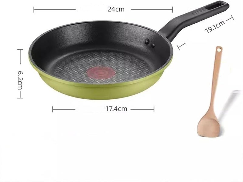 Frying pan Home Omelette Pan Breakfast Steak Flaming Red Dot Skillet Gas Stove Special(24cm) - Image 2